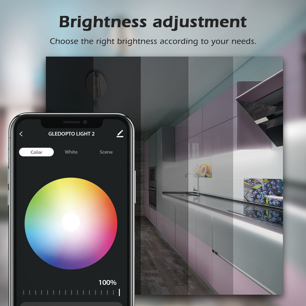 Tuya WiFi Wireless RGB+CCT LED Light Controller Tuya WiFi Wireless RGB+CCT LED Light Controller